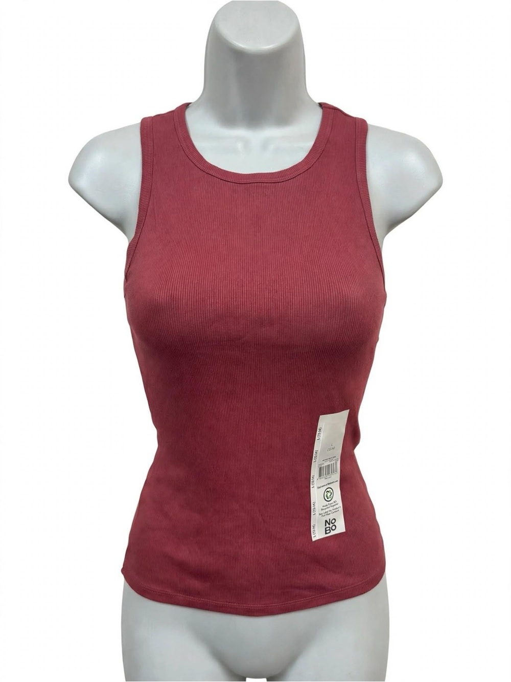 No Boundaries Women’s size large Ribbed Tank Top - Burgundy